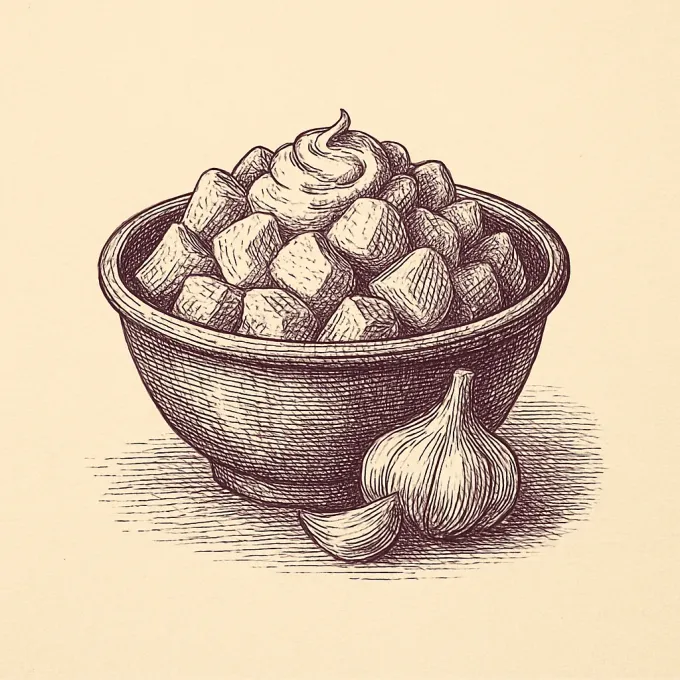 Gravyr av Patatas alioli