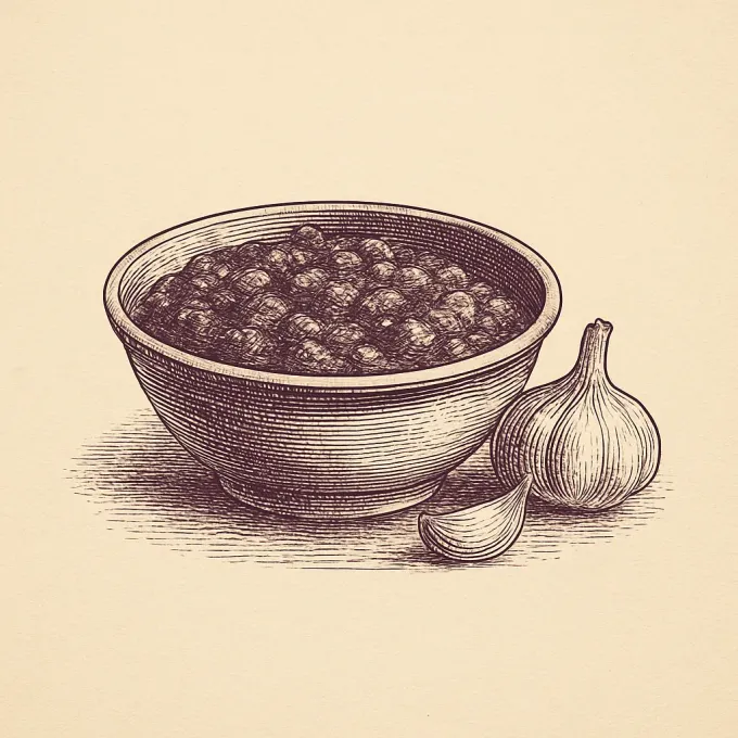 Gravyr av Skafferiets vitlöks-tomatsås