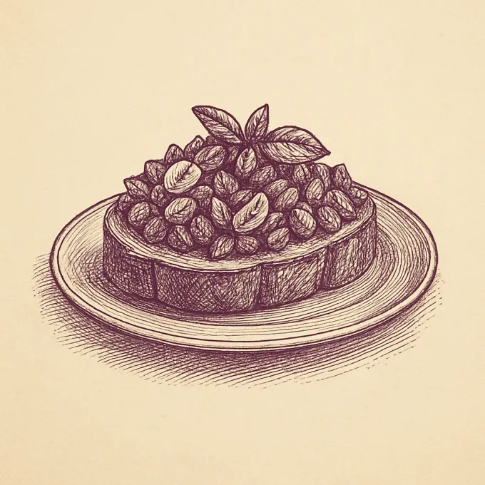 Gravyr av Bruschetta al pomodoro